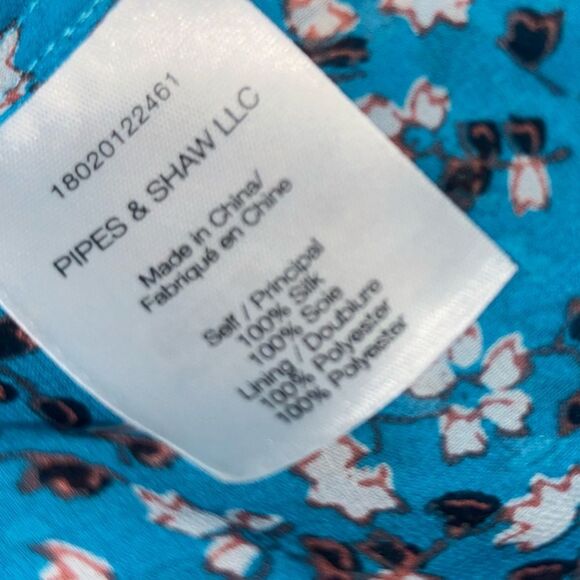 ❤️ VERONICA BEARD Samara Floral Print SILK chiffon blue Ruched Maxi Dress size 4 - Picture 9 of 10